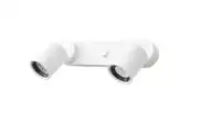 Wall lamp double, wired-in, white
