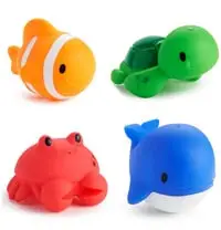 Munchkin 4-Piece Ocean Squirts Bath Toy