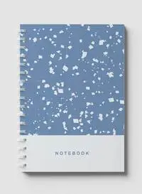 Lowha Spiral Notebook With 60 Sheets And Hard Paper Covers With Terrazzo Style Design, For Jotting Notes And Reminders, For Work, University, School