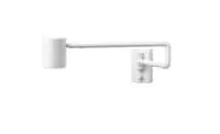 Wall lamp w swing arm, wired-in, white