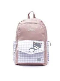 حقيبة ظهر مدرسية للبنات، مصنوعة من مزيج النايلون عالي الجودة، باللون البنفسجي