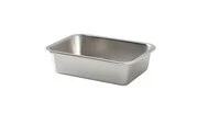 Food container, rectangular/stainless steel1.0 l