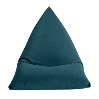 In House Ilkay Velvet Bean Bag Chair - Small - Dark Turquoise
