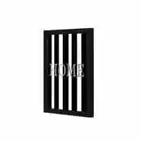 Lowha Grey Home Wall Art Wooden Frame Black Color 23X33cm