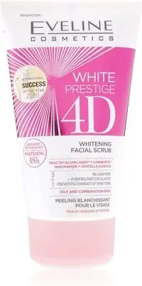 Eveline White Prestige 4D Whitening Facial Scrub, 150 ml