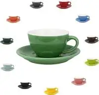 Coffee Cup With Saucer green 150ml