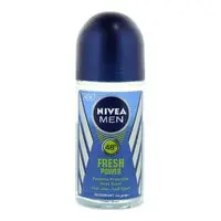 NIVEA MEN Antiperspirant Roll-on for Men, 48h Protection, Fresh Power Fresh Scent,  50ml