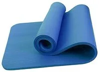 Generic Blue 10Mm Natural Rubber Anti Slip Antibacterial Environmental Protection Material Pliant Yoga Mat For Exercise