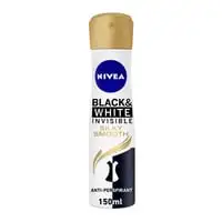 NIVEA Antiperspirant Spray for Women, 48h Protection, Black & White Invisible Silky Smooth Shaving, 150ml
