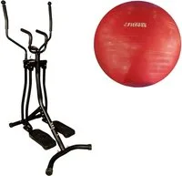 Fitness World Fat World Developer 4 Destinations, Black, With Yoga Ball, Red, 85 cm