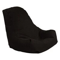 In House Pascal Linen Bean Bag Chair - Small - Dark Brown