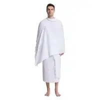 Ihram For Umrah And Hajj, Made With Premium Cotton, Two Pieces Cloth For Pilgrimage, 1200g