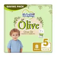 Babyjoy 5 Olive Junior (14 - 23kg) X8 Diapers
