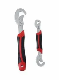 Generic 2-Piece Snap And Grip Wrench Black/Red/Silver