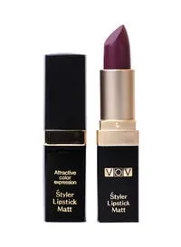 Vov Styler Matte Lipstick 104 Dark Purple 3G
