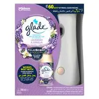 Glade Automatic  Spray Holder and Lavender & Vanilla Refill Starter Kit, 269ml Refill