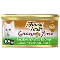 Purina Fancy Feast Gravy Lovers Salmon Feast in Seared Salmon Flavour Gravy Gourmet Cat Food 85g