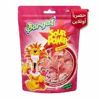 Sour Power Strawberry Mini Tapes Pouch 75g