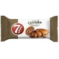 7days Chocolate And Vanilla Croissant With Caramel Filling 90g