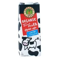 Organic larder skimmed milk 1L