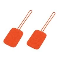 Silicone Luggage ID Tag Red 2 PCS