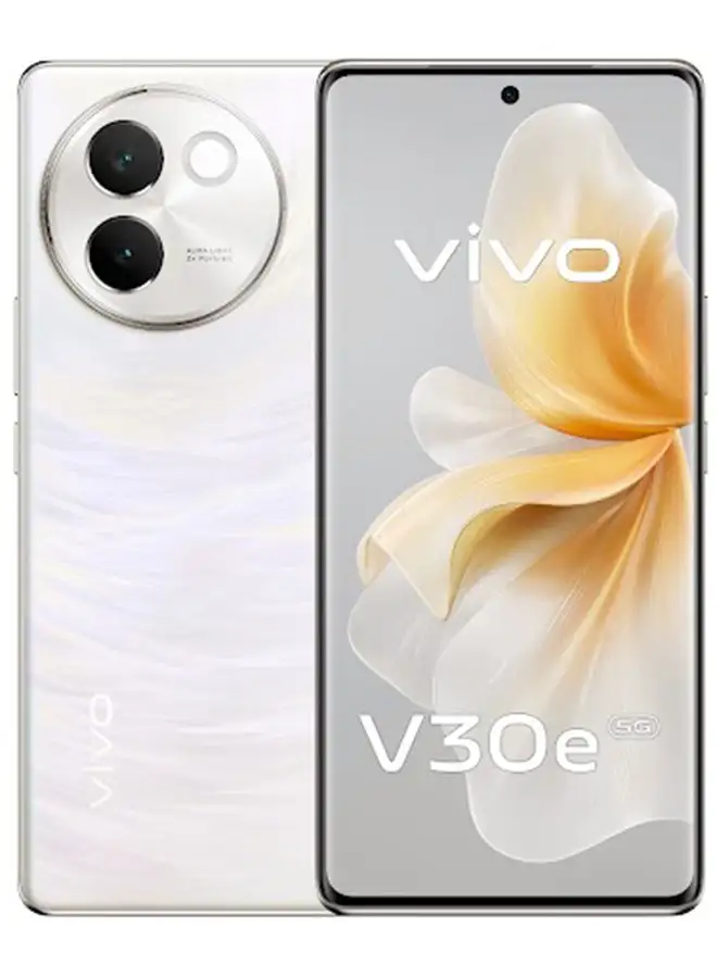 فيفو V30e، 5G، ثنائي الشريحة، أبيض حالم، 12 جيجابايت، 256 جيجابايت، إصدار الشرق الأوسط