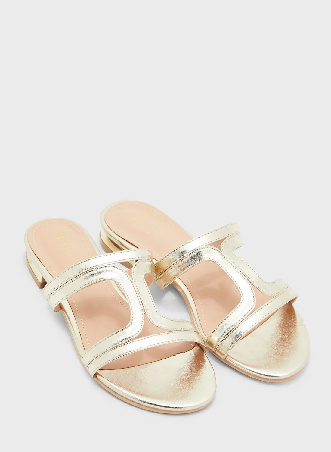 ELLA Cutout Detail Flat Sandal