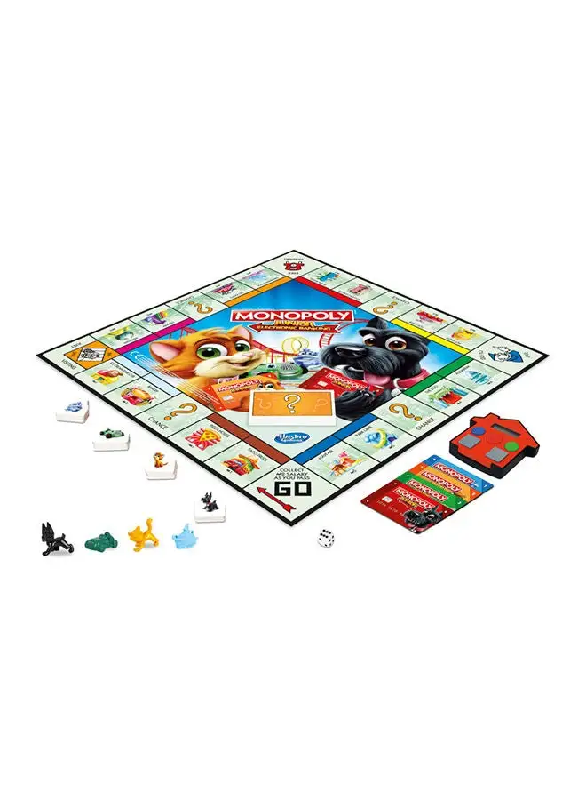 HASBRO - GAMING Junior Electronic Banking, Board Game For Kids Ages 5 And Up, 2-4 Players