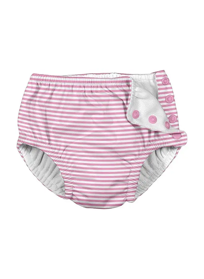 green sprouts Snap Reusable Absorbent Swimsuit Diaper-Light Pink