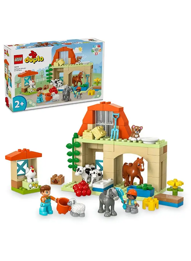 LEGO LEGO 10416 DUPLO Town Caring for Animals at the Farm Building Toy Set (74 Pieces)