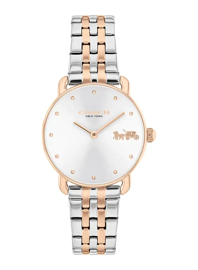 COACH Women's Analog Round Shape Stainless Steel Wrist Watch 14504304 - 28 Mm