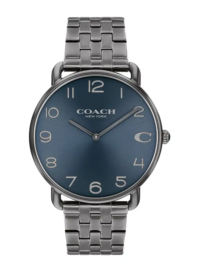 COACH Men's Analog Round Shape Stainless Steel Wrist Watch 14602671 - 41 Mm