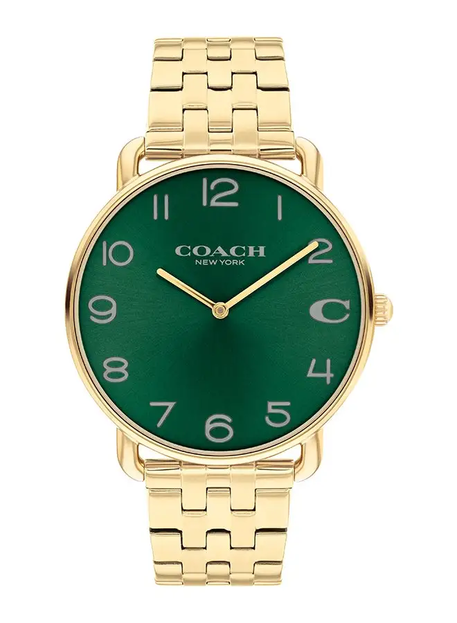 COACH Men's Analog Round Shape Stainless Steel Wrist Watch 14602699 - 41 Mm