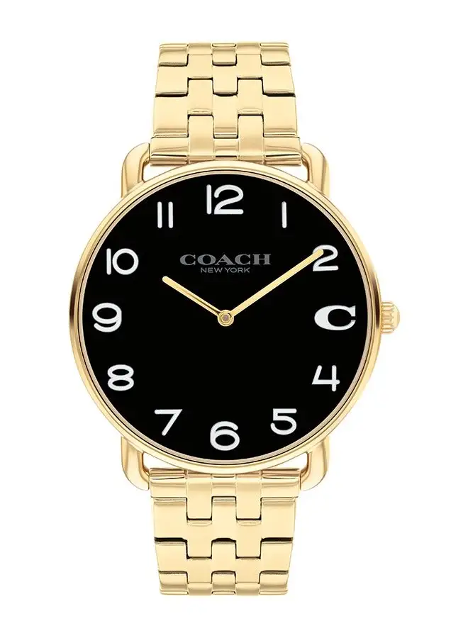 COACH Men's Analog Round Shape Stainless Steel Wrist Watch 14602669 - 41 Mm