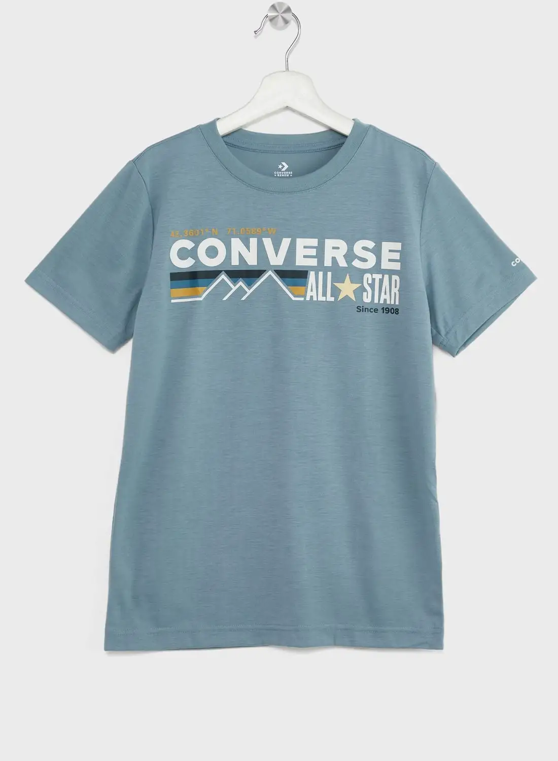 CONVERSE Youth Wordmark Chest Stripe T-Shirt