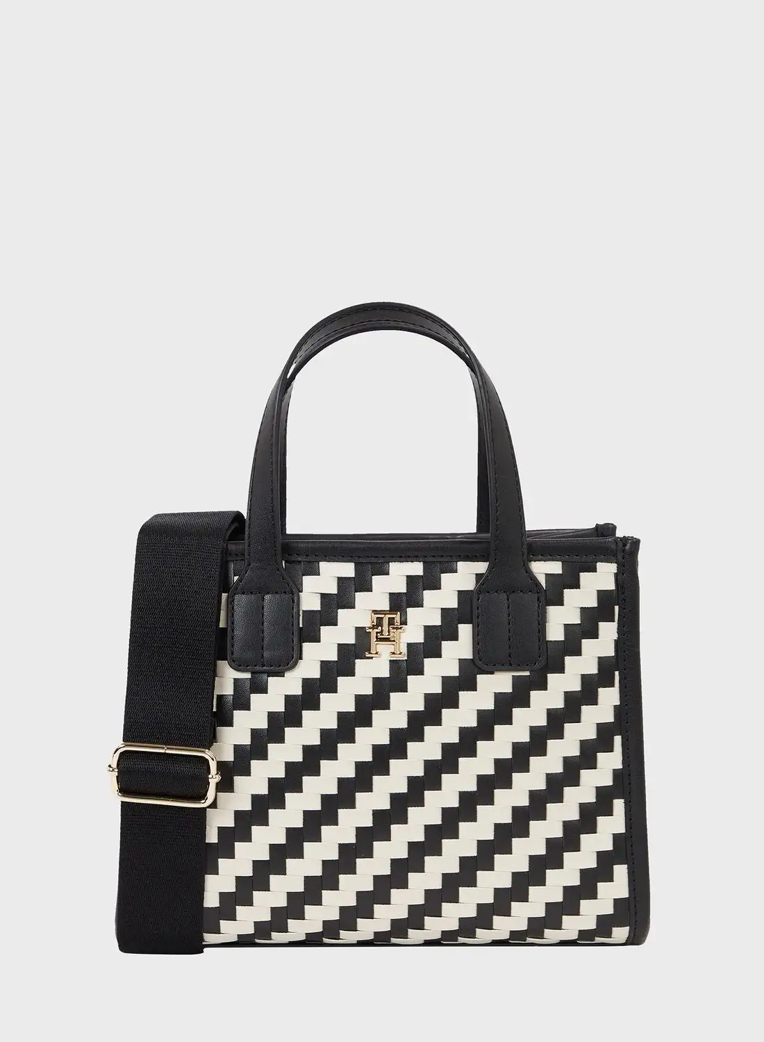 TOMMY HILFIGER Woven Small Tote Bag