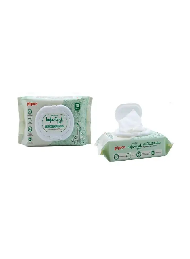 pigeon 70 Pieces Natural Botanical Baby Wipes