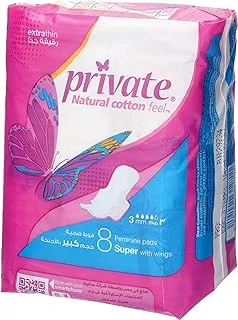 Private Sanitary Pads Extra Thin Super 8 pads