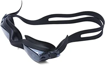 TA Sports 6700AF نظارة سباحة مضادة للضباب ومضادة للضباب ، أسود / رمادي