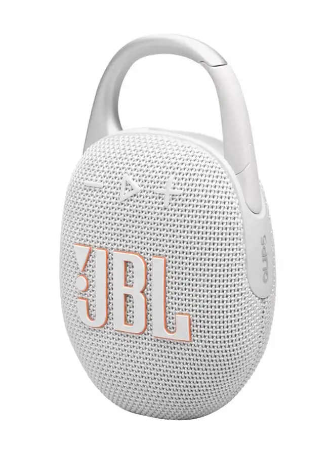 JBL Clip 5-Portable Waterproof Speaker White