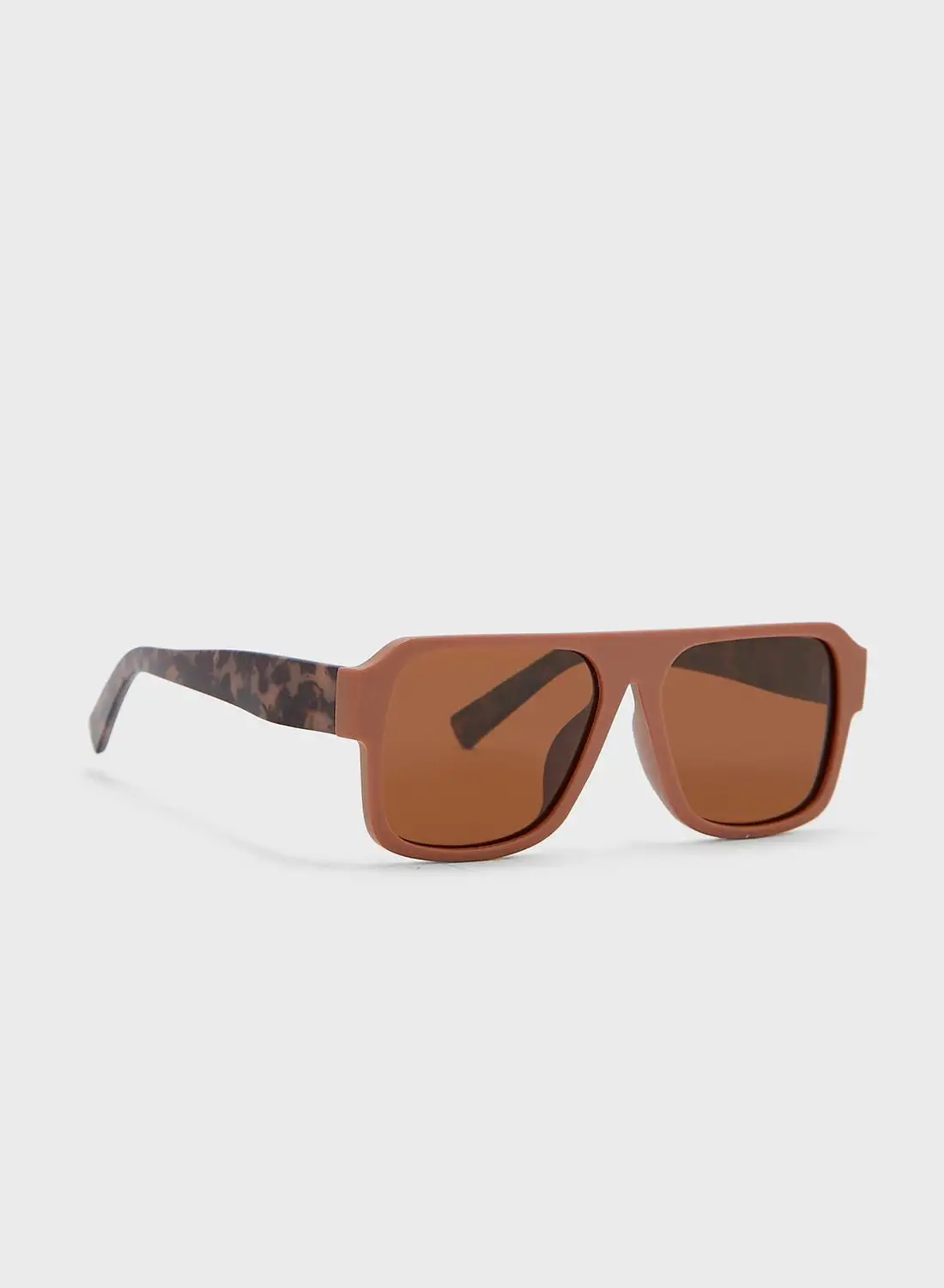 Seventy Five Polarized Square Len Sunglasses
