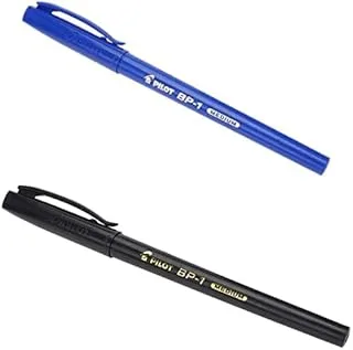 قلم حبر جاف بايلوت أزرق مقاس 1.0 مم + قلم حبر جاف أسود مقاس 1.0 مم