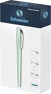 Schneider Callissima Calligraphy Fountain Pen Gift Set: Mint, 1.1 mm, 1.5 mm, 1.8 mm Interchangeable Tips + Pack of 6 Bermuda Blue Ink Cartridges (143811)