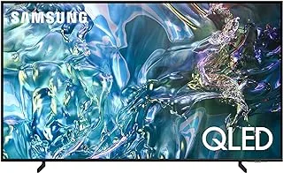 تلفزيون سامسونج الذكي، تلفزيون كبير، QLED، Q60D، 75 بوصة، 2024، حجم ألوان 100% مع Quantum Dot، ترقية 4K، نظام تشغيل Samsung Tizen، تصميم AirSlim، أسود، QA75Q60DAUXSA