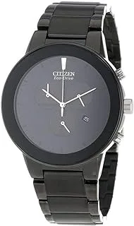 Citizen Mens Solar Powered Watch, Analog Display and Stainless Steel Strap AT2245-57E