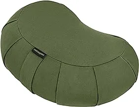 Retrospec Sedona Zafu Meditation Cushion Filled w/Buckwheat Hulls - Yoga Pillow for Meditation Practices - Machine Washable 100% Cotton Cover & Durable Carry Handle Round & Crescent