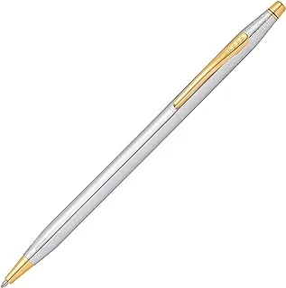 قلم حبر جاف قابل لإعادة الملء من كروس كلاسيك سينشري، قلم حبر متوسط ​​الحجم، يتضمن صندوق هدايا فاخر - ميدالية كروم