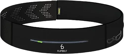 FlipBelt Zipper Adjustable Tubular Running Belt for Phones, USA Company