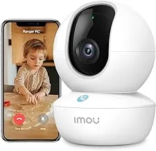 Imou Indoor 2K 3MP One-Touch Calling Button WiFi Security 360°Camera, AI Human Detection, AI Smart Tracking, Built-in Siren, Two-Way Audio,Private Mode, Working with Alexa, Supprt up to 256GB SD Card