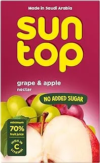 Suntop Red Apple & Grape no added sugar, 180ml x 18
